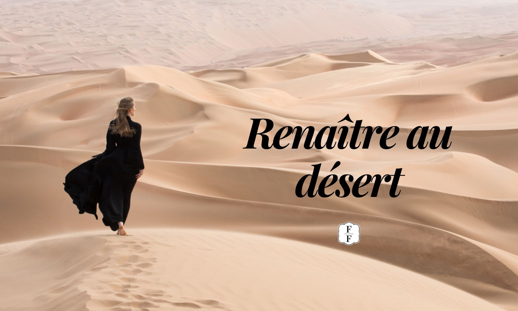femme dans le désert
