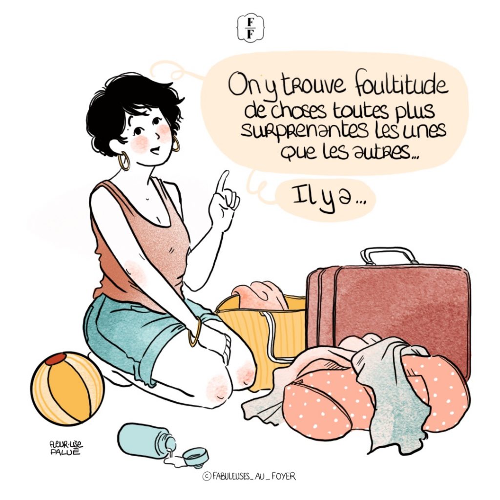 illustration de femme qui range ses bagages