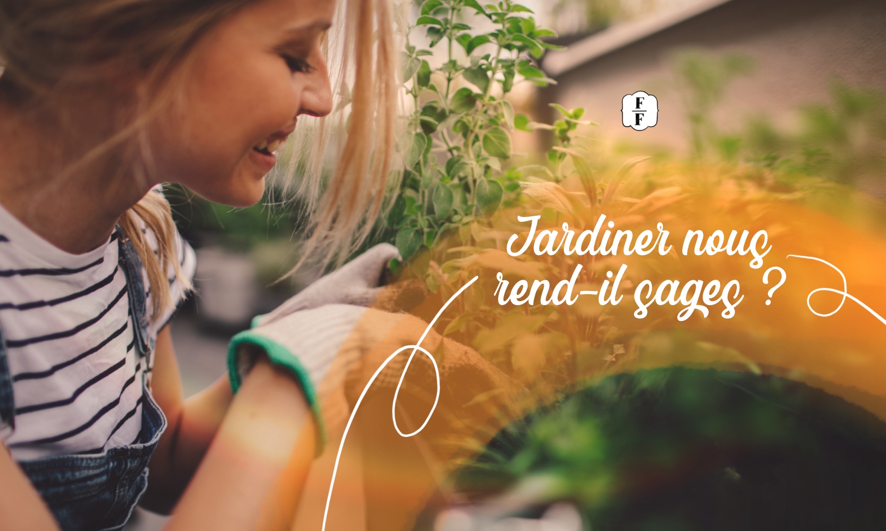 femme jardinage potager